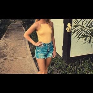 XS yellow summer top